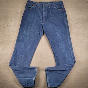 Wrangler Jeans 13MWZ‎ Regular Fit Denim Blue Jeans Western Mens 42x34
